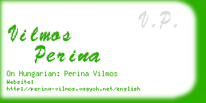 vilmos perina business card